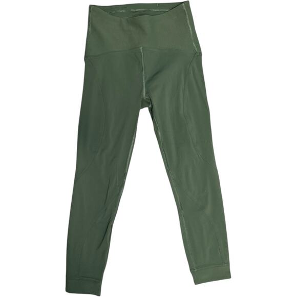 NWOT Lululemon Align HR Ribbed Panel Waist and Cuff Carob Brown (green) Size 6 - Picture 1 of 11